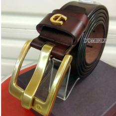 Gesper Ikat Pinggang Kulit Import Pria Cowo Branded