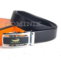 GESPER IKAT PINGGANG KULIT IMPORT PRIA REL OTOMATIS CRO-002RD BRANDED TERBARU