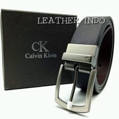 GESPER SABUK IKAT PINGGANG KULIT ASLI IMPORT PRIA KEPALA JARUM CK-01LN BRANDED JAMAN NOW