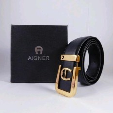 GESPER SABUK IKAT PINGGANG KULIT IMPORT PRIA/WANITA AIGNER-AG-119LN BRANDED JAMAN NOW