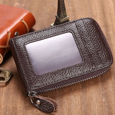 GETEK Mini Dompet Kulit Sintetis ID Kartu Kredit Holder (Kopi)-Intl