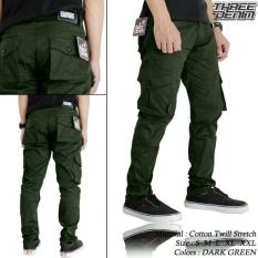 Gh celana panjang cargo Dark green