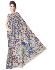 Gift Piper Cotton multocolor Kalamkari Sarees (Length:5.5 mtr) - intl