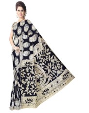GiftPiper Silk Blue Kalamkari Sarees - intl