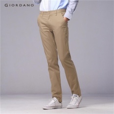 Giordano Men Low-rise Meruncing Khakis 01110583 Khaki-Intl