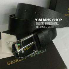 GIORGIO AGNELLI BELT GA-S.201/40 BLACK-ikat pinggang kulit ORIGINAL