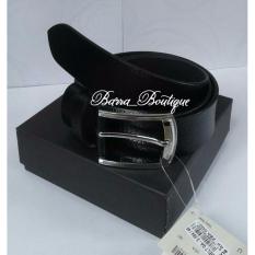 GIORGIO AGNELLI-ikat pinggang kulit pria-GA-S 084/40 BLACK-ORIGINAL