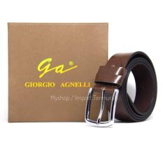 Giorgio Agnelli Original - Gesper Sabuk Pria - Ikat Pinggang Kulit Pria - Ga 19 Brown