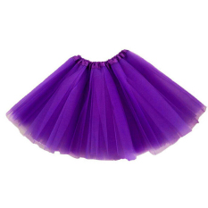 Anak Perempuan Tutu Pesta Balet Dansa Pakaian Gaun Rok Pettiskirt Kostum Ungu