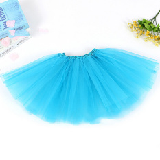 Anak Perempuan Putri Balet Tulle Rok Tutu Pernikahan Prom Rockabilly GAUN MINI Biru Muda