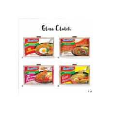 Glass clutch / acrylic clutch / tas pesta list besi katalog Indomie