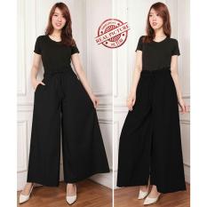Glow Fashion Celana kulot panjang wanita jumbo long pant adira