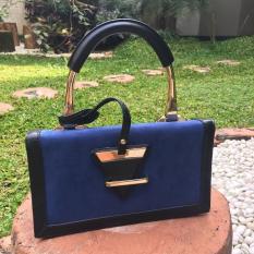 Golden Box Handle Rotelli Handbag