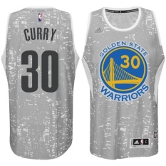 Golden State Warriors #30 NBA Pria Stephen Curry Lampu Kota Pria Basket Jersey Abu-abu Baik Harga Hot -Intl