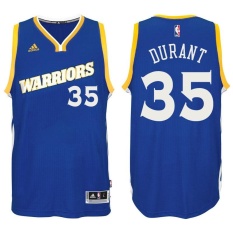 Golden State Warriors Authentic 2016-17 Crossover Men's Blue NBA Kevin Durant #35 Basketball Jersey Sports KD Fans (S-XXL) - intl