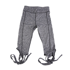 Bagus Yoga Celana Ketat Legging Pembalut Balet Cross-line Yang Cepat Kering Elastis Olahraga Abu-Abu