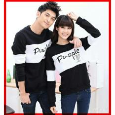 Gracestore - KAOS PASANGAN / T-shirt couple pusple - hitam putih