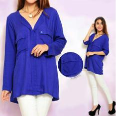 Grateful Blouse Belina - Biru - Best Seller - Harga Grosir