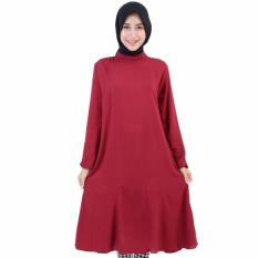 Grateful Dress Meisya - Maroon - Best Seller - Harga Grosir
