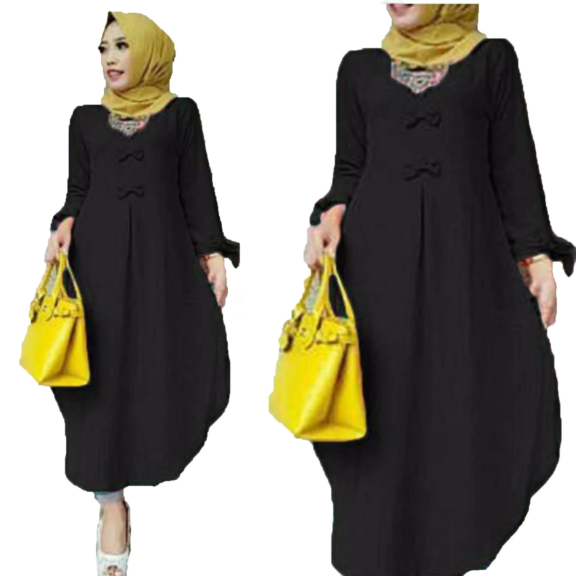 Grateful Fashion  Tunik Gempita 3 - Hitam - Best Seller 