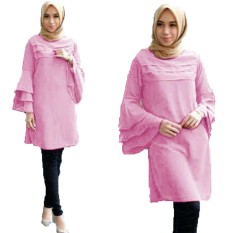 Grateful Fashion Tunik Katty 1 - Baby Pink - Best Seller