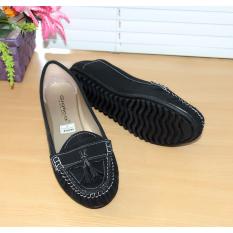 Gratica Sepatu Flat Flatshoes Laser Black NFZ-09is