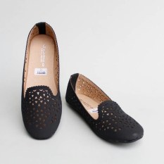 Pluvia - Gratica Sepatu Flat Shoes Wanita AL14 - Hitam