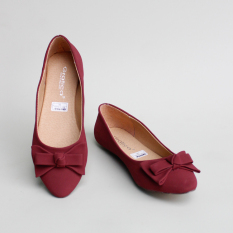 Gratica Sepatu Flat Shoes KH28 - Maroon