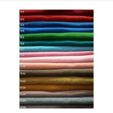 Griyaazza - Jilbab Segi Empat Polos Motif Terbaru Bolak Balik Casual Simple Cantik Modern - Biru
