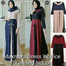 Grosir Baju Busui Murah / Gamis Menyusui / Dress Hitam : Maxmara Dress