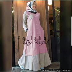 grosir baju-felisha maxi-pinkmocca