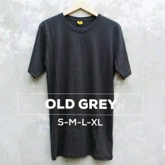 Grosir baju murah / Kaos Polos Combed 30s Abu tua