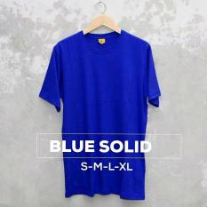 Grosir baju murah / Kaos Polos Combed 30s Biru elektrik