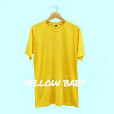Grosir baju murah / Kaos Polos Combed 30s Kuning