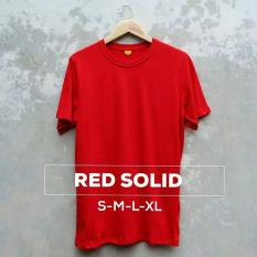 Grosir baju murah / Kaos Polos Combed 30s Merah