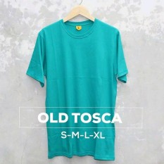 Grosir baju murah / Kaos Polos Combed 30s Tosca tua
