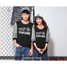 Grosir Baju Pasangan - PROMO Couple Murah - Baju Sunshine LP Hitam
