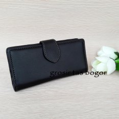 Grosir Dompet Wanita Model Lipat Kulit Sintetis - D PLM 01 Hitam