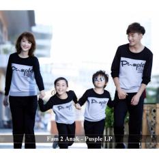 Grosir family couple - family couple online- Baju Keluarga 2 Anak - Pusple LP
