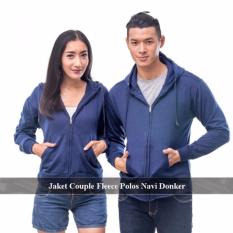 Grosir Jaket Couple - Sweater Couple Online - Jaket Couple Polos Navi Dongker Fleece