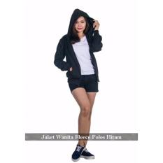 Grosir Jaket Wanita - Jaket Sleting Wanita - Jaket Wanita Sleting Polos Warna Hitam