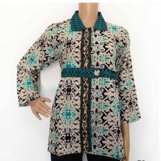 Grosir Yogya Blus Batik Seragam Asmat-BL1048-Hijau