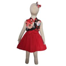Grow Baju Cheongsam dan Celana Kulot / Rok - Setelan Anak Lieny ( Children's Clothes Suit Lieny )