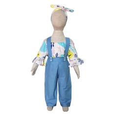 Grow Baju dan Celana Kodok Rory Setelan Anak Perempuan ( Grow Rorry Suit Clothes Child Girl ) Blue