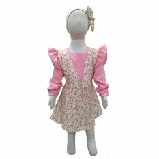 Grow Baju Gaun Anak Puan( Grow Puan Gown Dress Clothes Child ) Peach