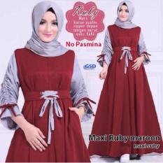 GSD - Gamis Syari Busui - Maxi Suby Maroon