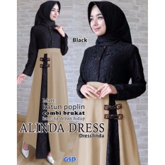 GSD-Gamis Syari Simple Elegant / Maxi Linda Black