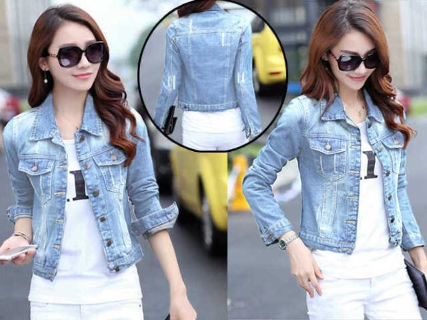 GSD Jaket Denim Wanita Belle Light Blue