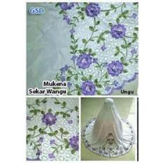 GSD-Mukena Murah Motif Bunga Bordir-Mukena Sekar Wangi Ungu