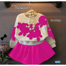 GSD - Setelan Baju dan Rok Anak / St Bunga Pink